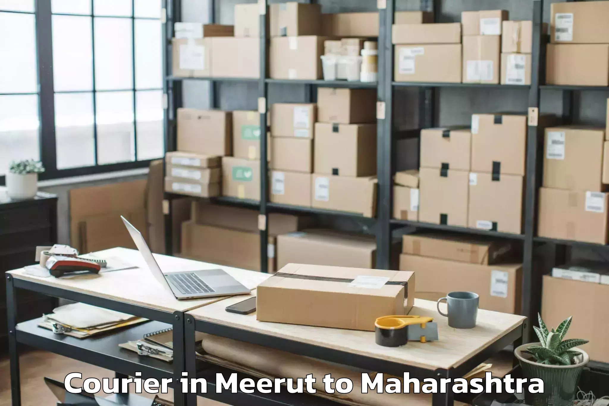 Reliable Meerut to Pandharkawada Courier